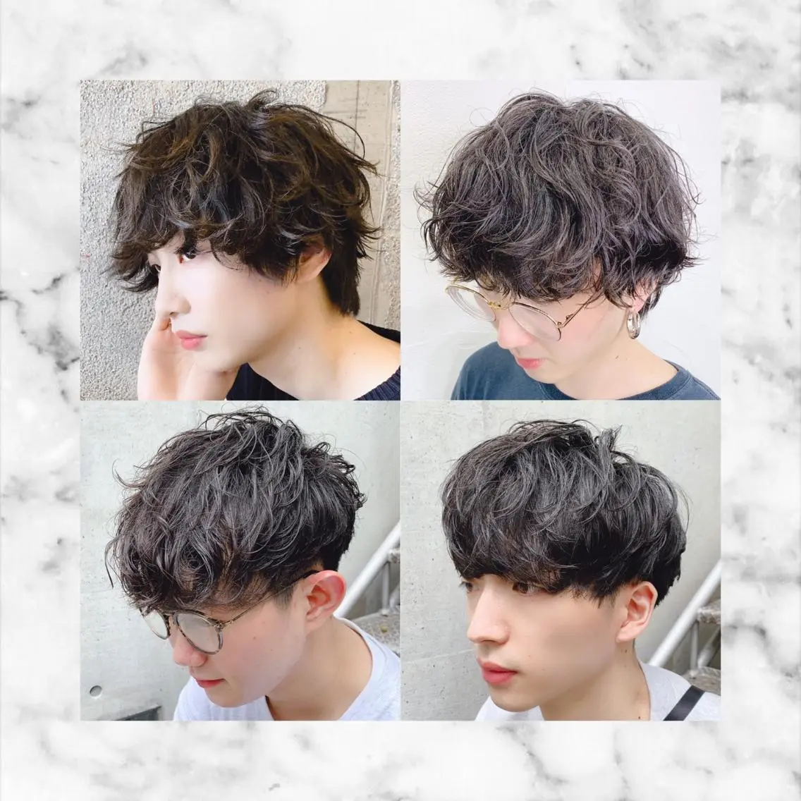 ショート パーマ ヘアアレンジ メンズ カット パーマ トリートメント メンズスタイル ly本厚木のヘアスタイル