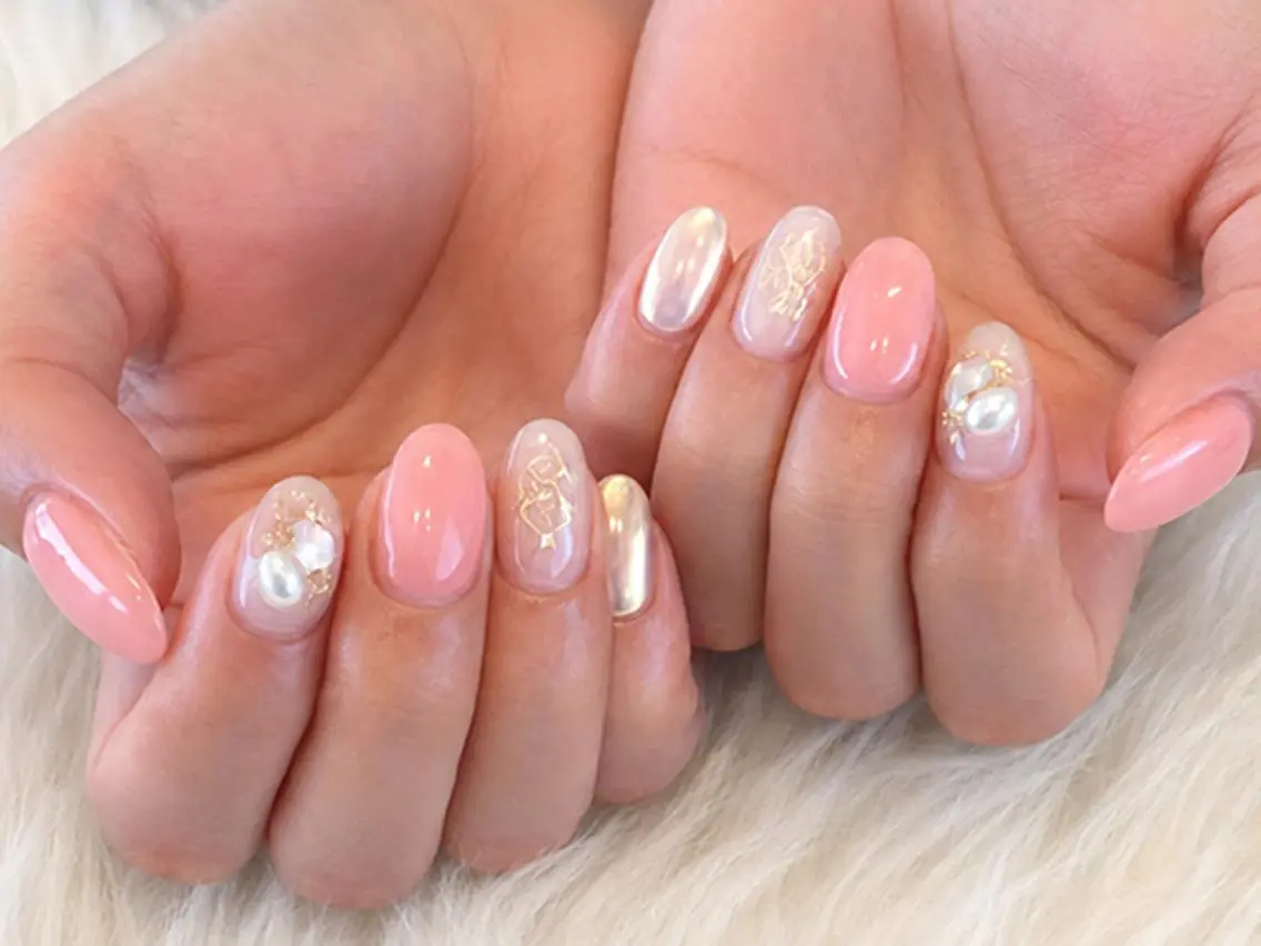 ネイル ピンク ハンドネイル Kanai Harukaのネイルデザイン
