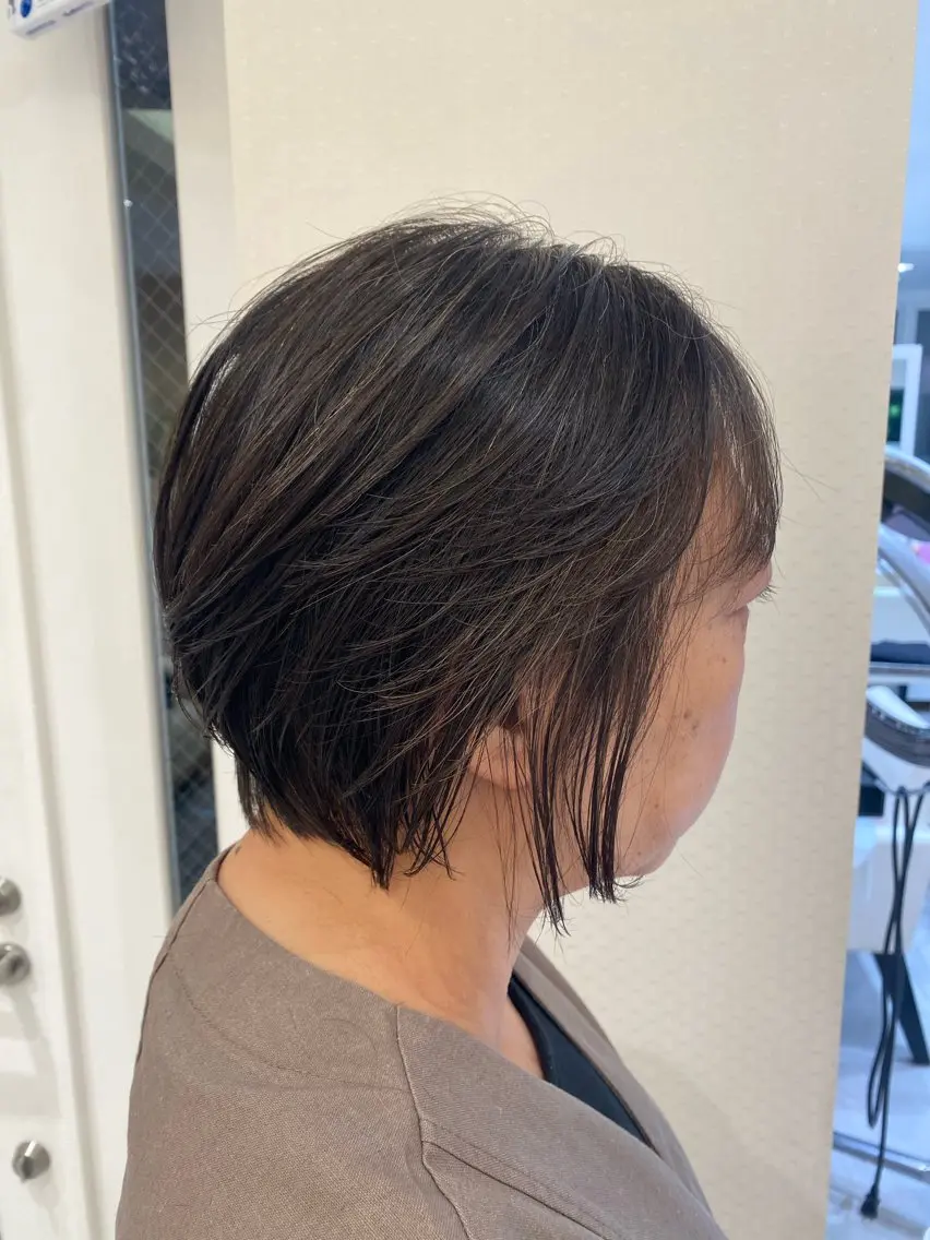 ショート ショートヘア ヘアカラー 石山 海斗のヘアスタイル