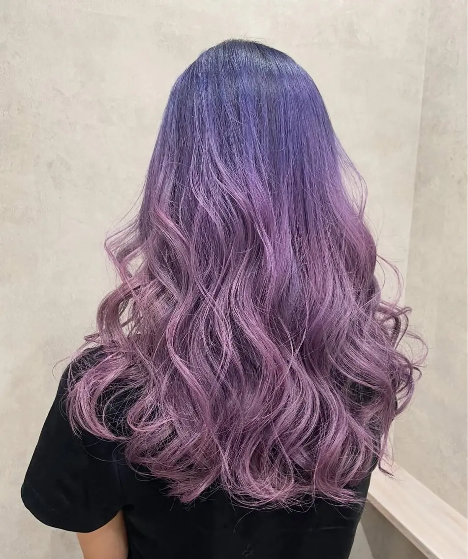 ロング 🍑🧋ハイトーン 暖色カラーlucaのヘアスタイル