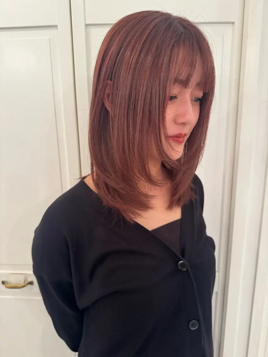 カラー カット ヘアカラー ブリーチカラー🎀 韓国風/寺門美優のヘアスタイル