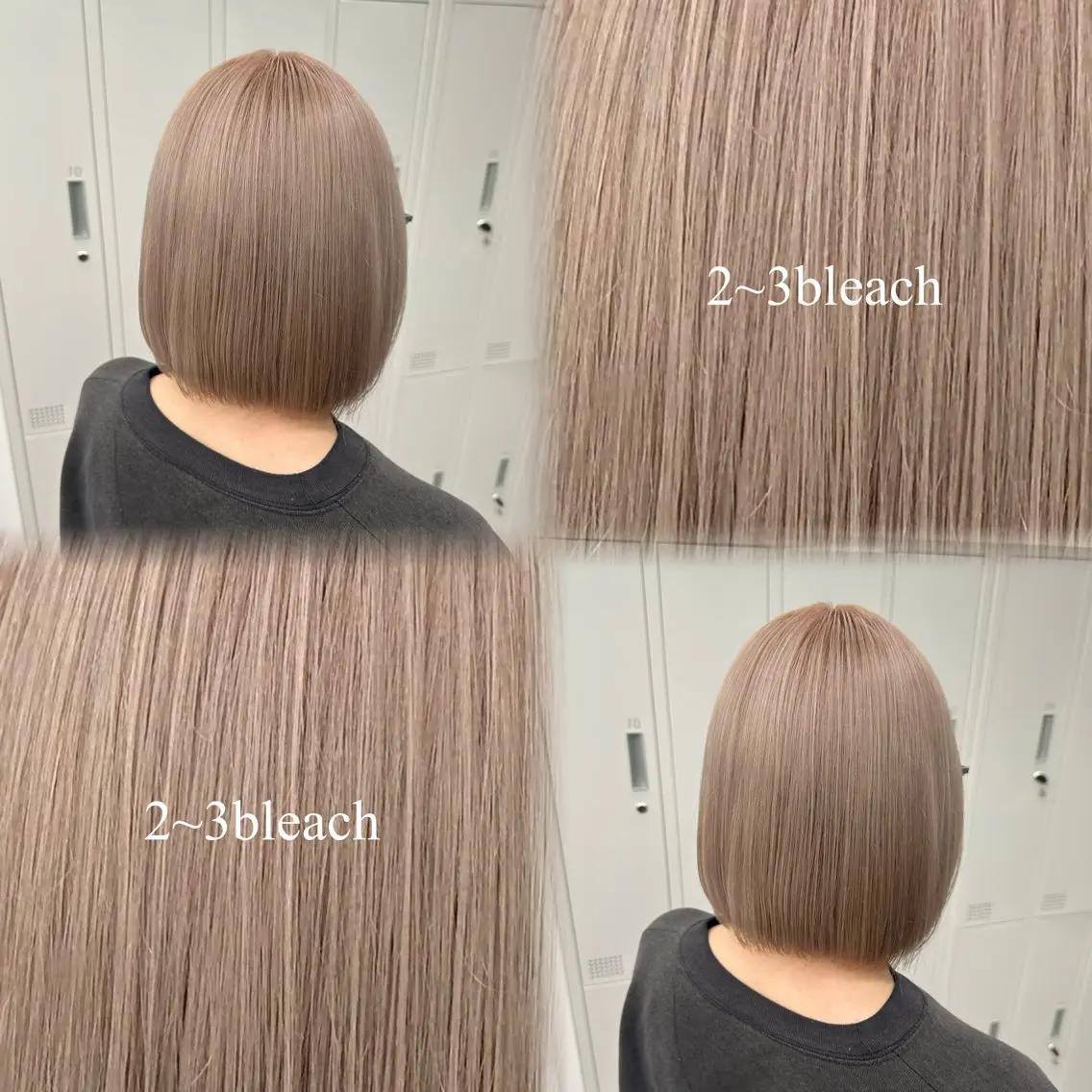 ショート カラー ベージュカラー ハイトーンカラー ハイトーンベージュ ヘアカラー トリートメント 🎀ハイトーン🎀 ケアブリーチmikuのヘアスタイル