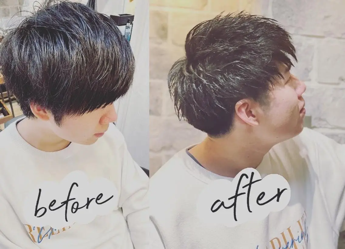 ショート カラー メンズ ショートヘア 佐藤 輪喜広のヘアスタイル