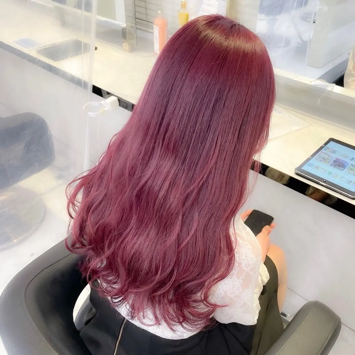 カラー girlな暖色ヘア 🪽🫧ハルナ🎀のヘアスタイル