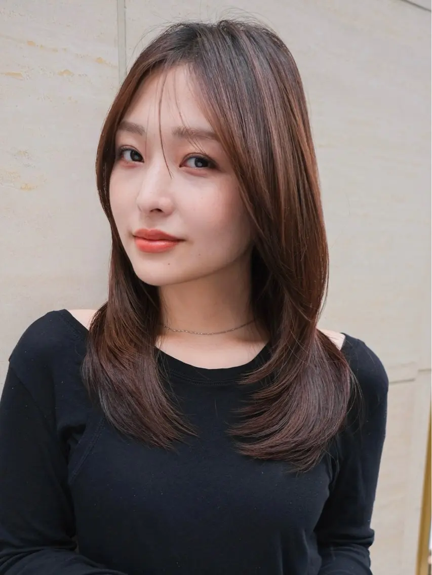 ミディアム カラー カット ヘアカラー GARDEN今野佑哉 似合わせカット銀座のヘアスタイル