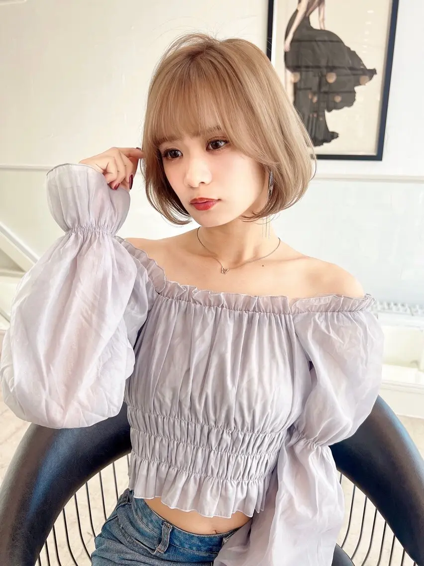🎈🐥【土曜日19時〜限定】🐥🎈ショート・ボブカットモデル💓予約リクエストでのご案内のみ💓の写真