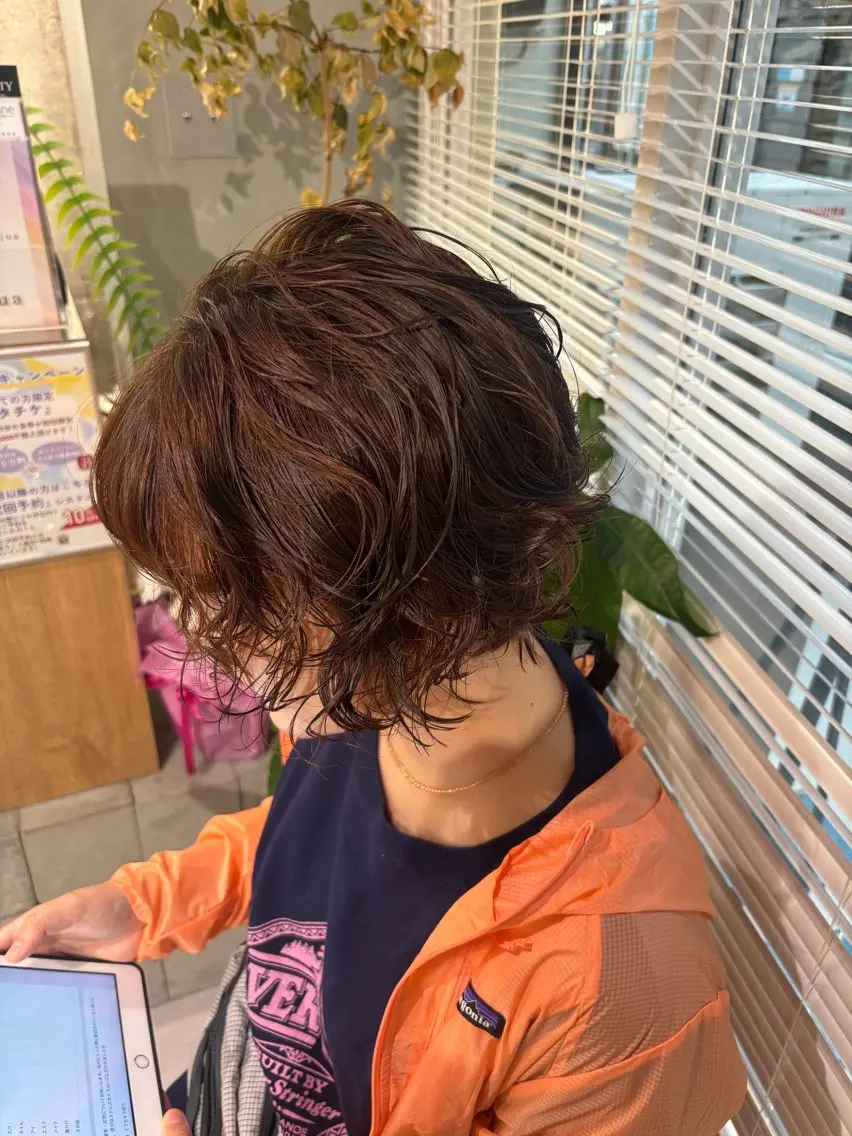 ショート パーマ カット パーマ カザマ🧤/パーマ /デジタルパーマのヘアスタイル