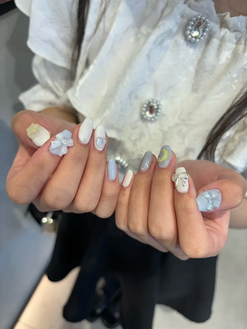 ネイル ハンドネイル ハイトーン/レイヤー nail 百咲💌のヘアスタイル