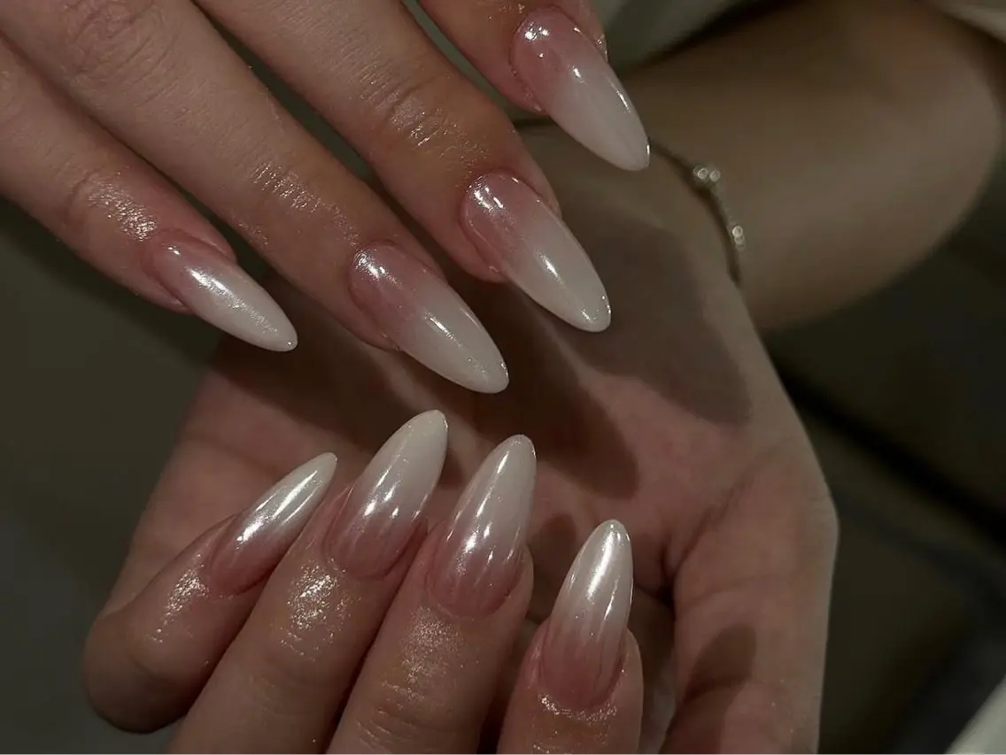 ネイル アートネイル 長さ出し ガーリー 韓国ネイル 持ち込み Rin Nail 新大久保店のネイルデザイン