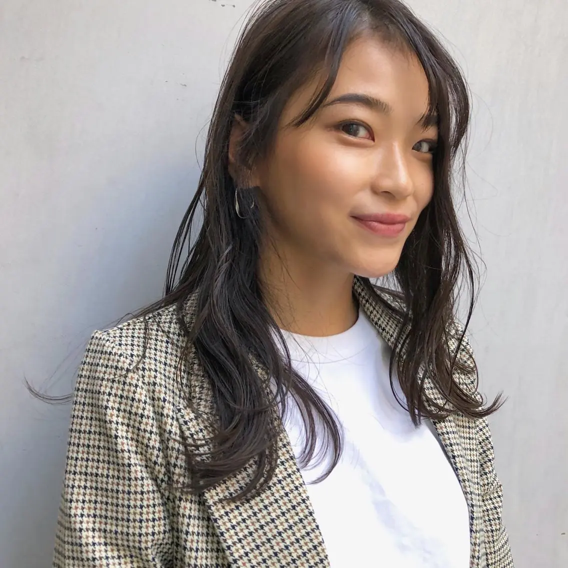 ミディアム カラー カット ヘアカラー トリートメント 山中 直輝のヘアスタイル