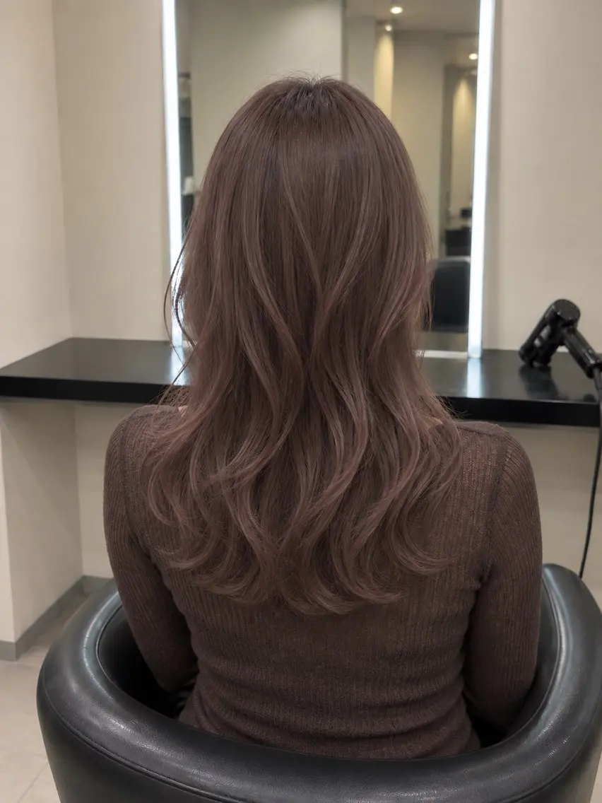 ミディアム カラー ブラウンカラー トリートメント 🌈ウルトワ水素 髪質改善naru🌈のヘアスタイル