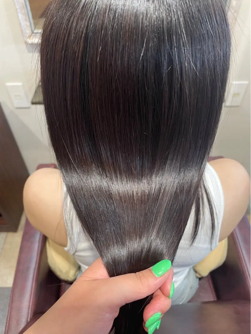セミロング 髪質改善 レイヤーカット トリートメント 透明感カラー/ レイヤー/ユウユのヘアスタイル