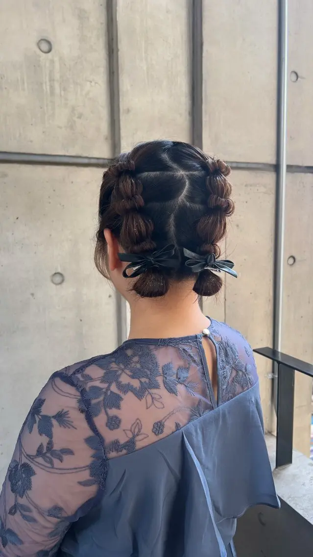 ミディアム ヘアアレンジ ボブ MINX　長池 陽菜🎀のヘアスタイル
