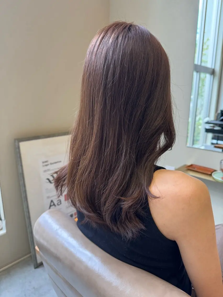 セミロング アッシュ MASA マサのヘアスタイル