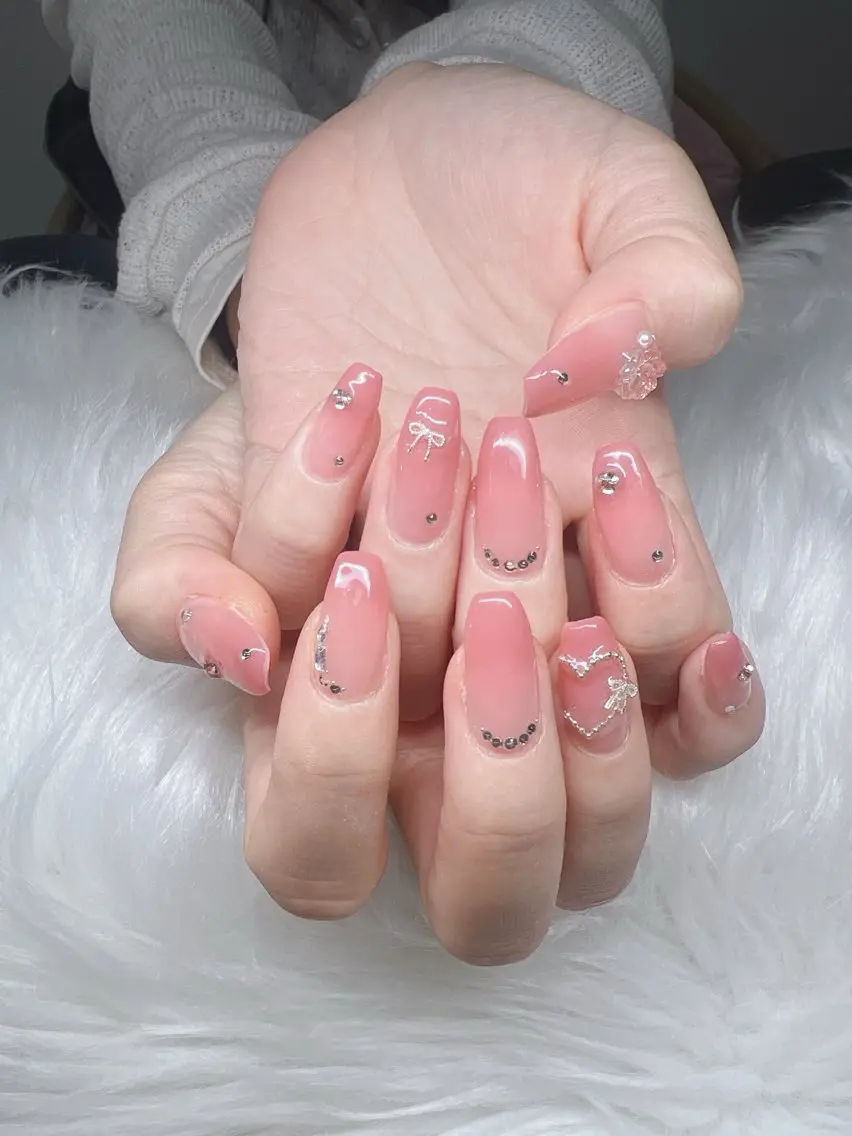ネイル ハンドネイル Lee Nails チップ長さだし専門店のネイルデザイン