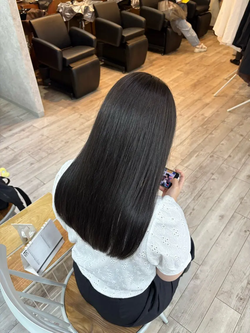 ロング カラー なぎは/似合わせ・ ナチュラルカラーのヘアスタイル
