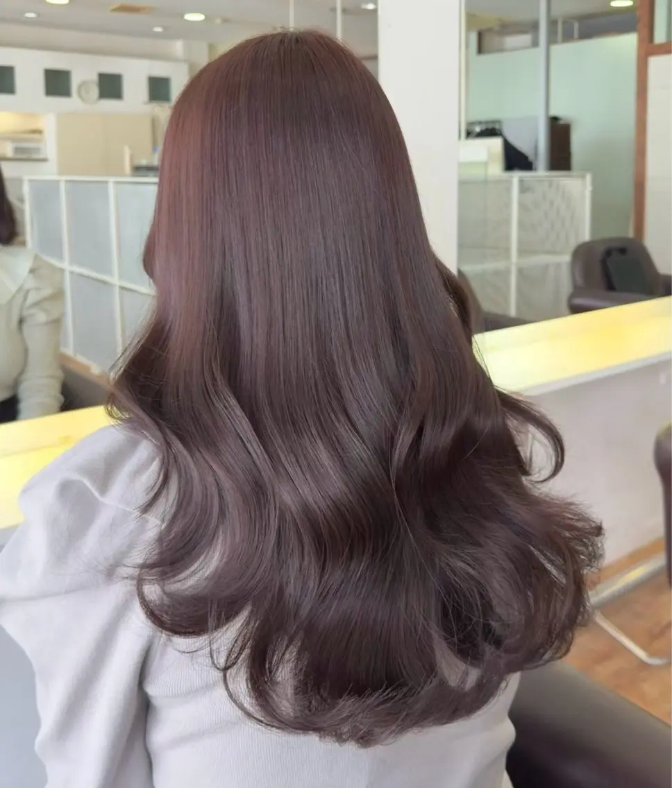 ロング カラー ベージュカラー ブリーチ ダブルカラー ラベンダーカラー ラベンダーベージュ mizu kiのヘアスタイル