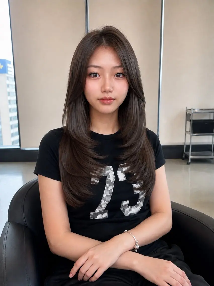 ロング カラー カット ヘアカラー トリートメント 髪質改善🫧 カラー特化/Hinaのヘアスタイル