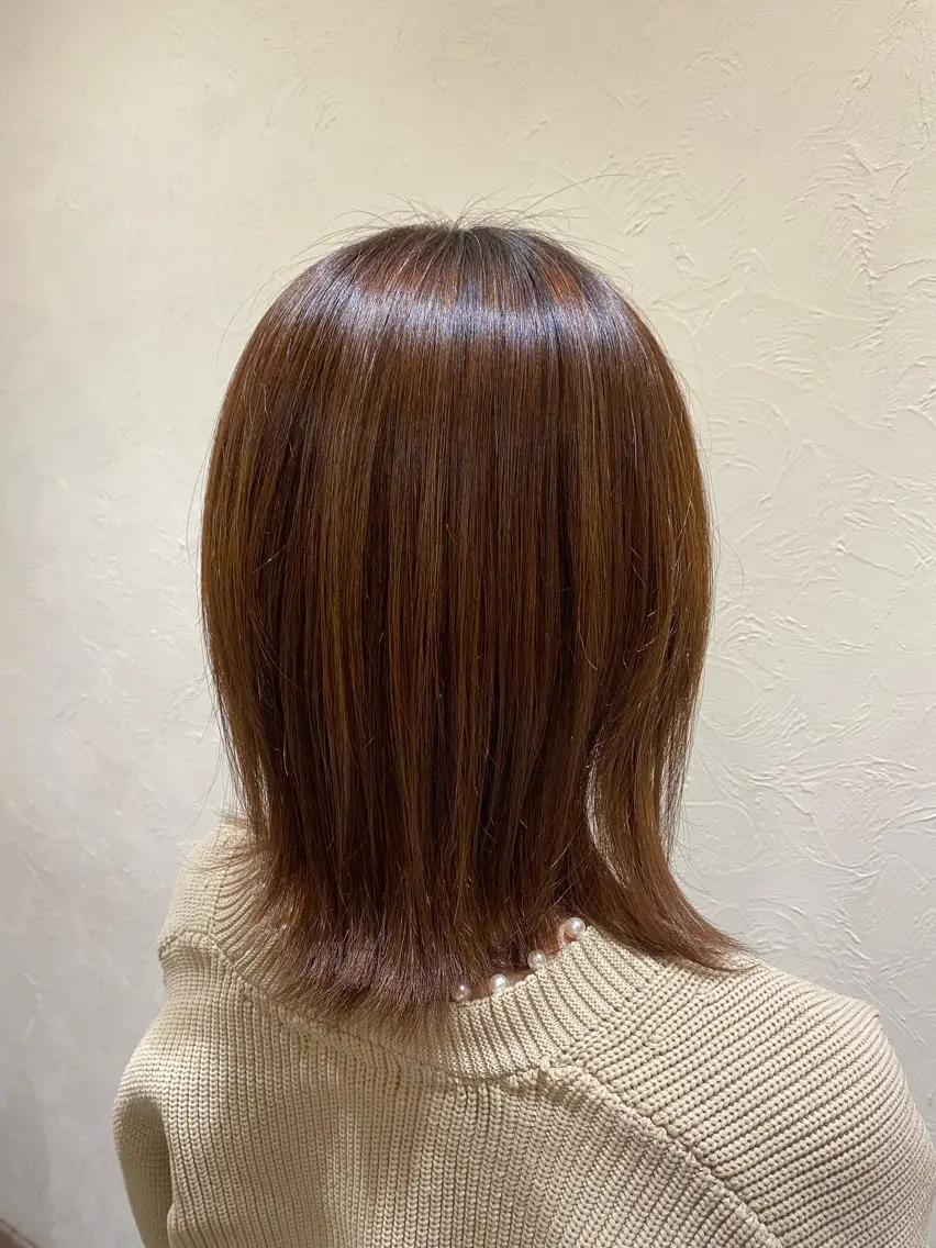 ミディアム 石井 陽海のヘアスタイル