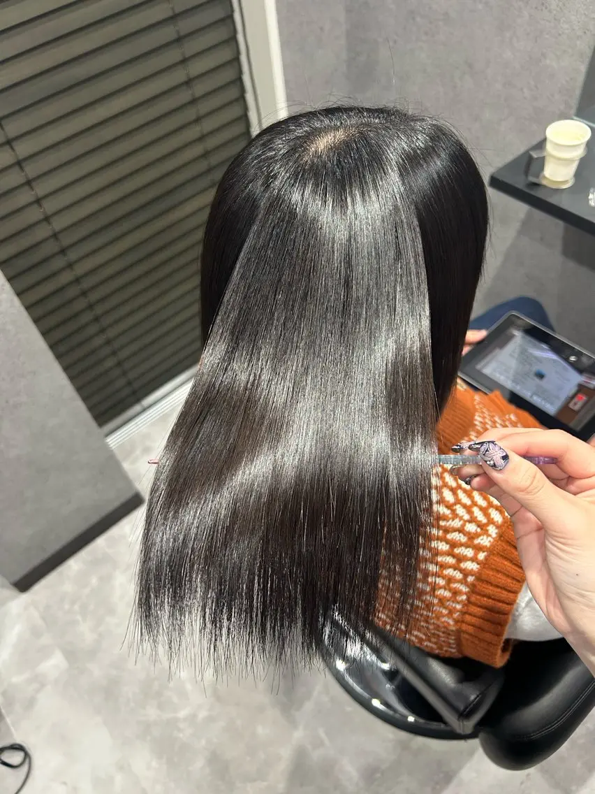 【⭐︎ご新規様限定⭐︎】縮毛矯正+カット+TOKIOトリートメントの写真