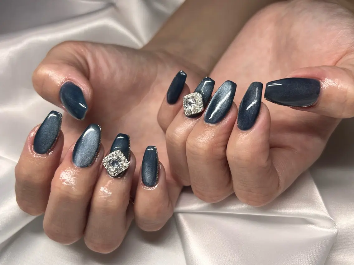 ネイル ビー玉ネイル 💎JADE💎 安田沙也香のネイルデザイン
