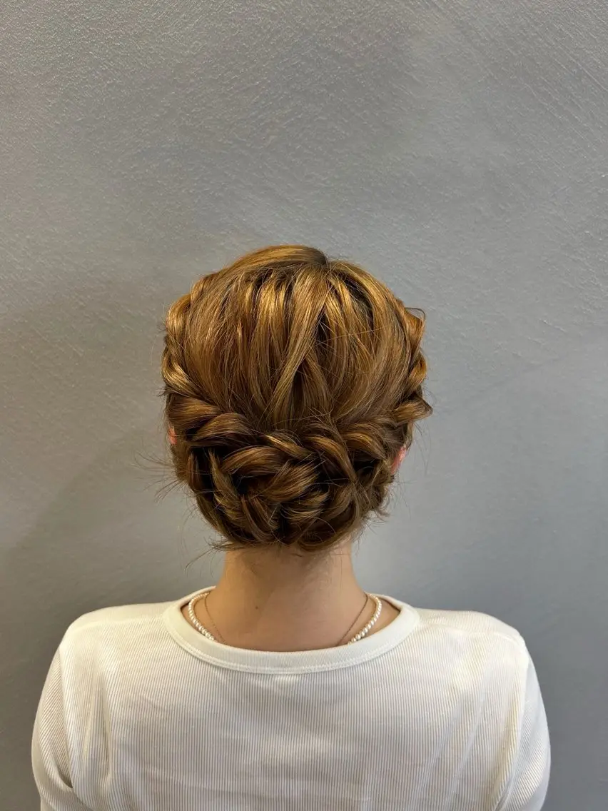 セミロング ヘアアレンジ 結婚式・ブライダル 浴衣 ヘアセット 【ヘアアレンジ】 Mei🍀🫧のヘアスタイル