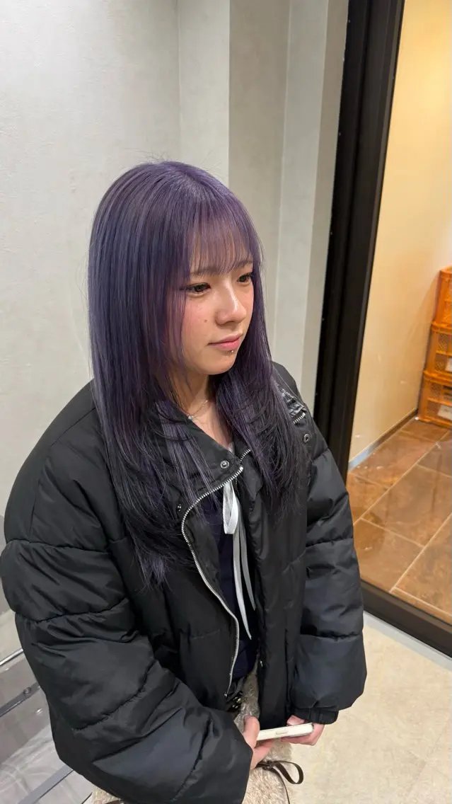 ロング カット ヘアカラー トリートメント soyon 心斎橋店のヘアスタイル