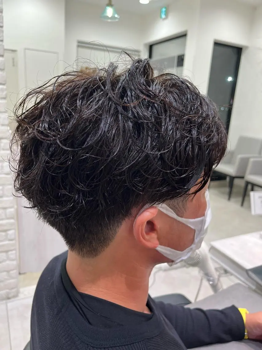 【失敗しないメンズパーマ🔷】パーマ🔷+カット🔷メンズ限定の写真