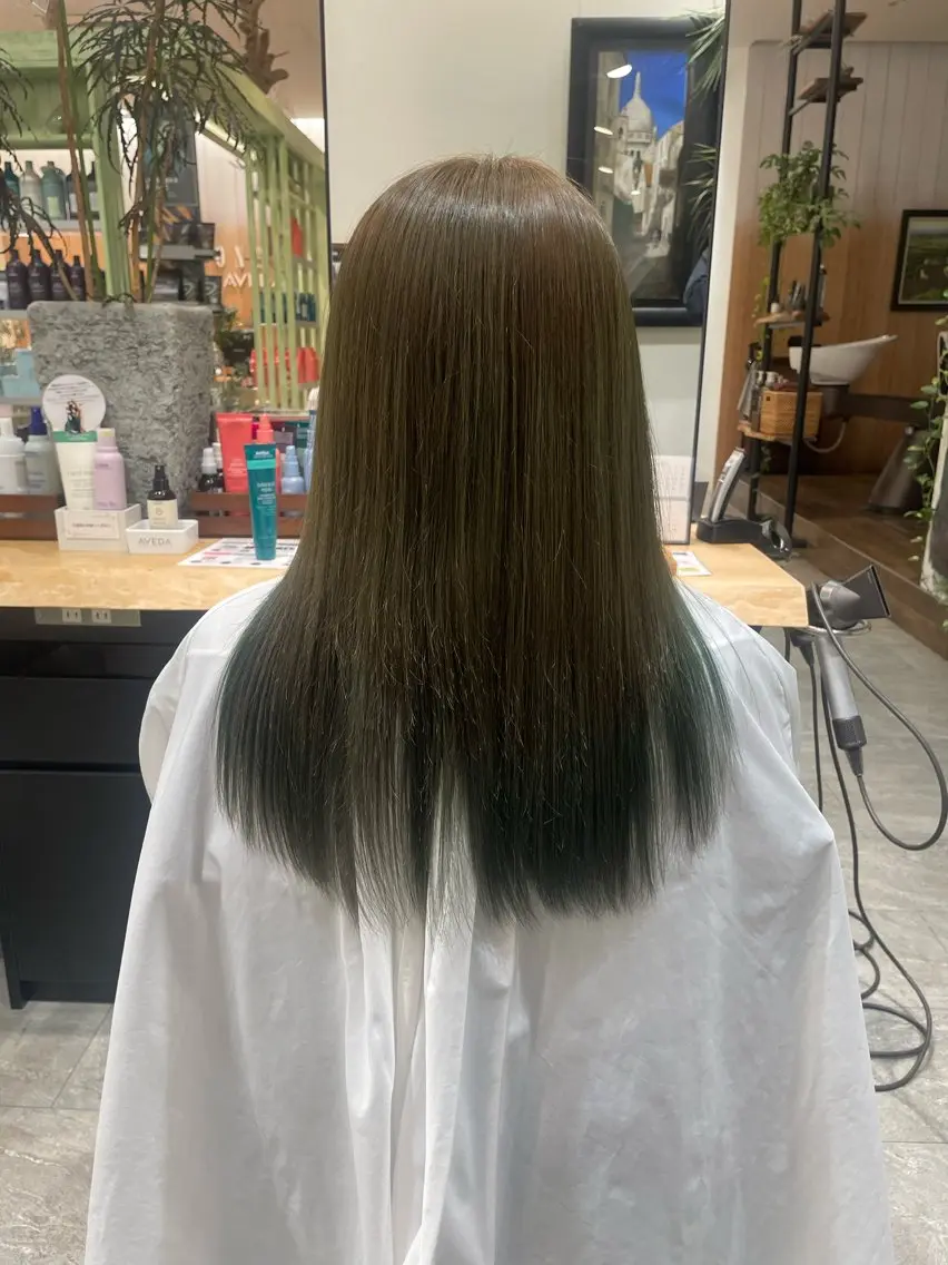 カラー ベージュカラー ブリーチ オリーブベージュ 🌿HONDA🌿 相馬 勇心のヘアスタイル