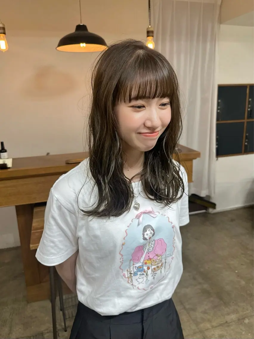 ミディアム NAGISA 🎀艶髪カラー🎀のヘアスタイル