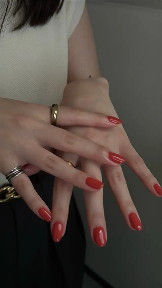 ネイル ワンカラーネイル ハンドネイル lacier nailのネイルデザイン