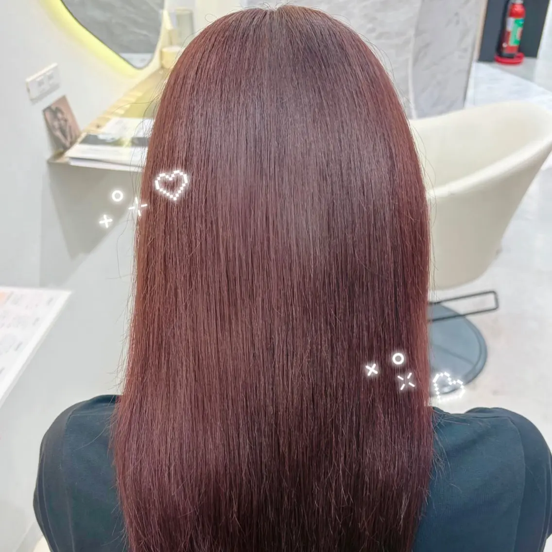 ロング カラー ヘアアレンジ ヘアカラー 🩷ワンカラーモデル / れいな🩷のヘアスタイル