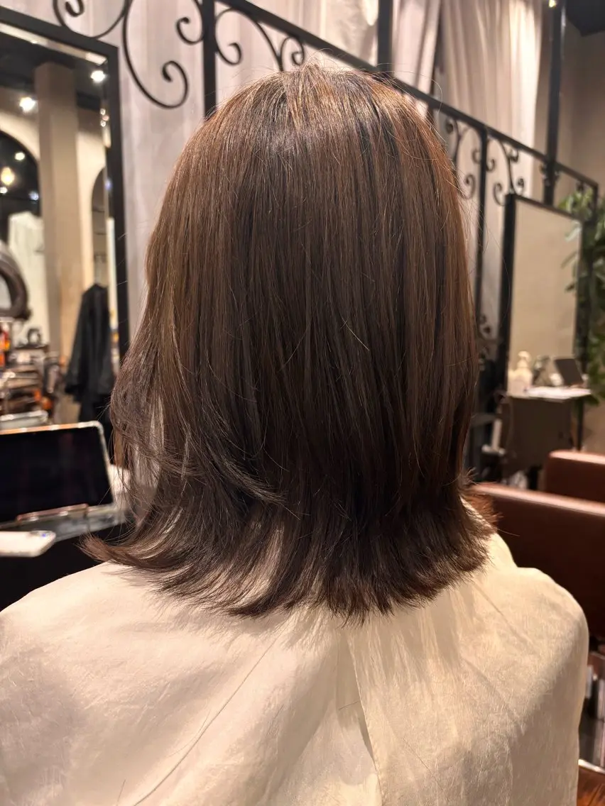 ミディアム ＮＯ ＮＯのヘアスタイル