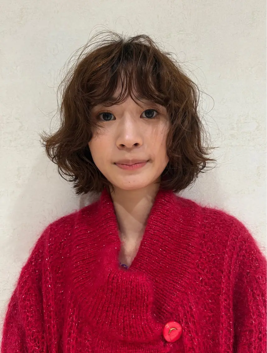 ショート パーマ パーマ/メンズパーマ /ボブパーマ/HYOのヘアスタイル