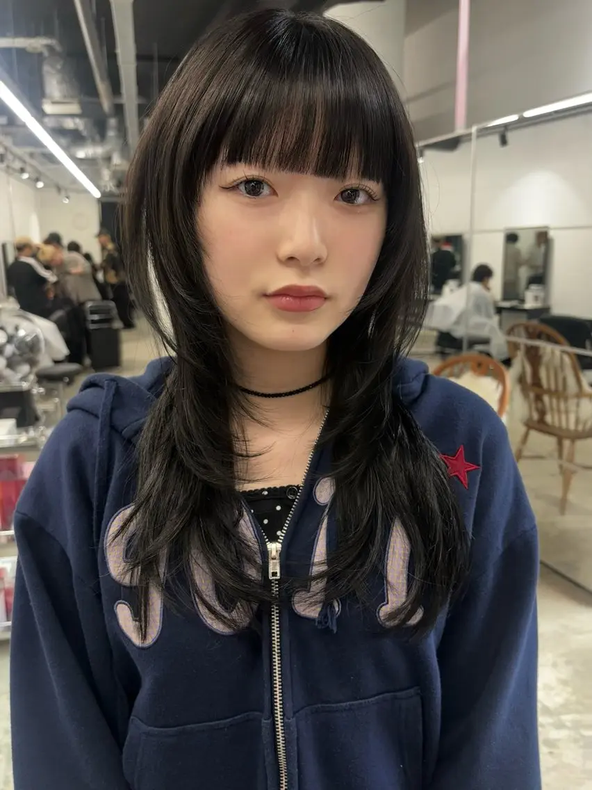 セミロング カラー カット ヘアカラー ⭐︎似合わせカラー /レイヤー✩momoのヘアスタイル