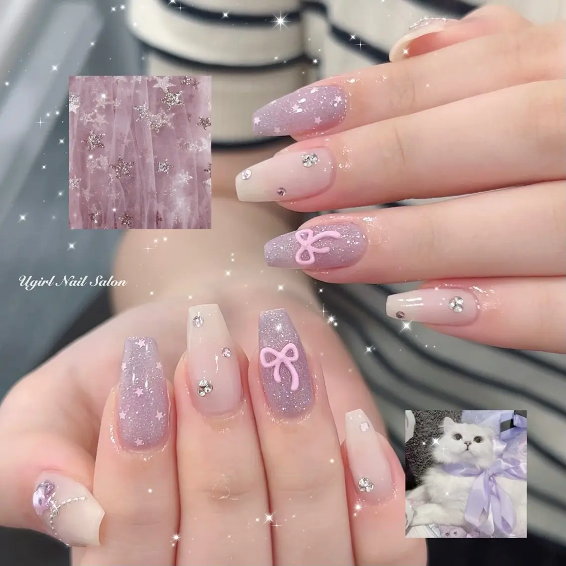 ネイル ハンドネイル 🪄mimi🎀 Midori🪽のネイルデザイン