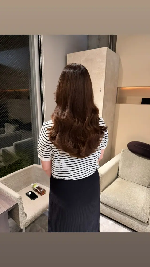 ロング カラー スガハラ アンナのヘアスタイル