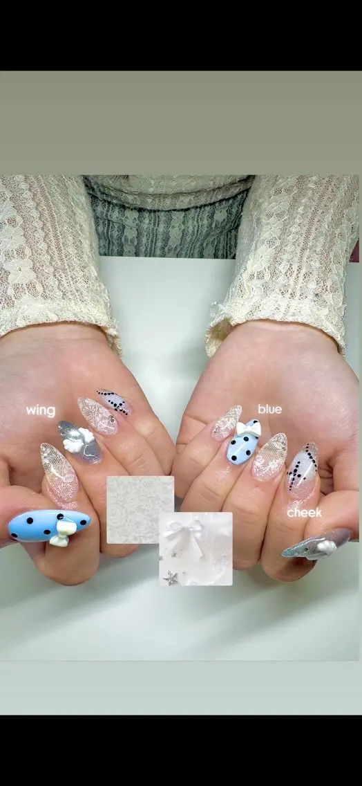 ネイル ハンドネイル 🫧🎀nachi 🎀🫧のネイルデザイン