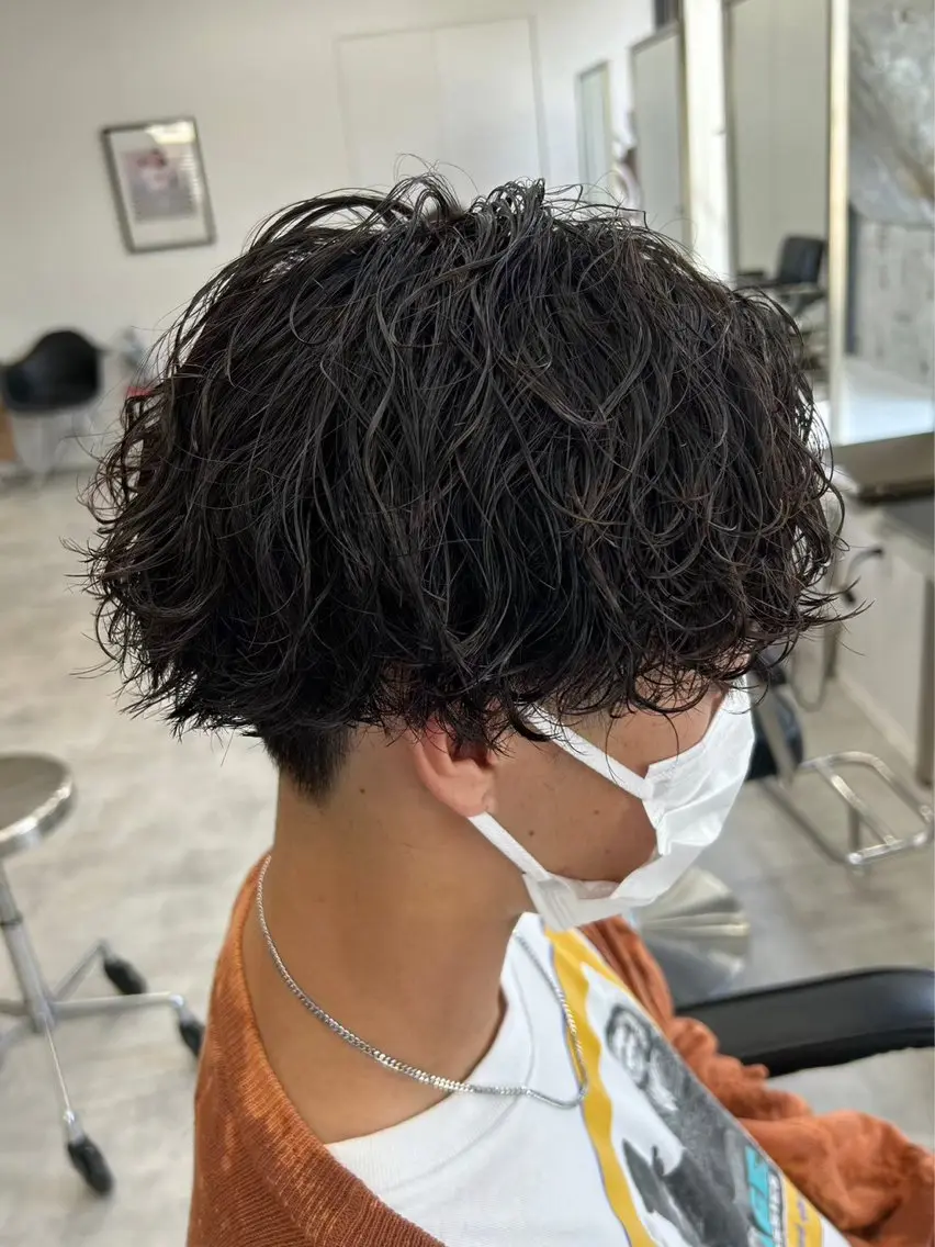 パーマ メンズ カット パーマ メンズパーマ/新潟/ 万代/田崎亮🌟のヘアスタイル