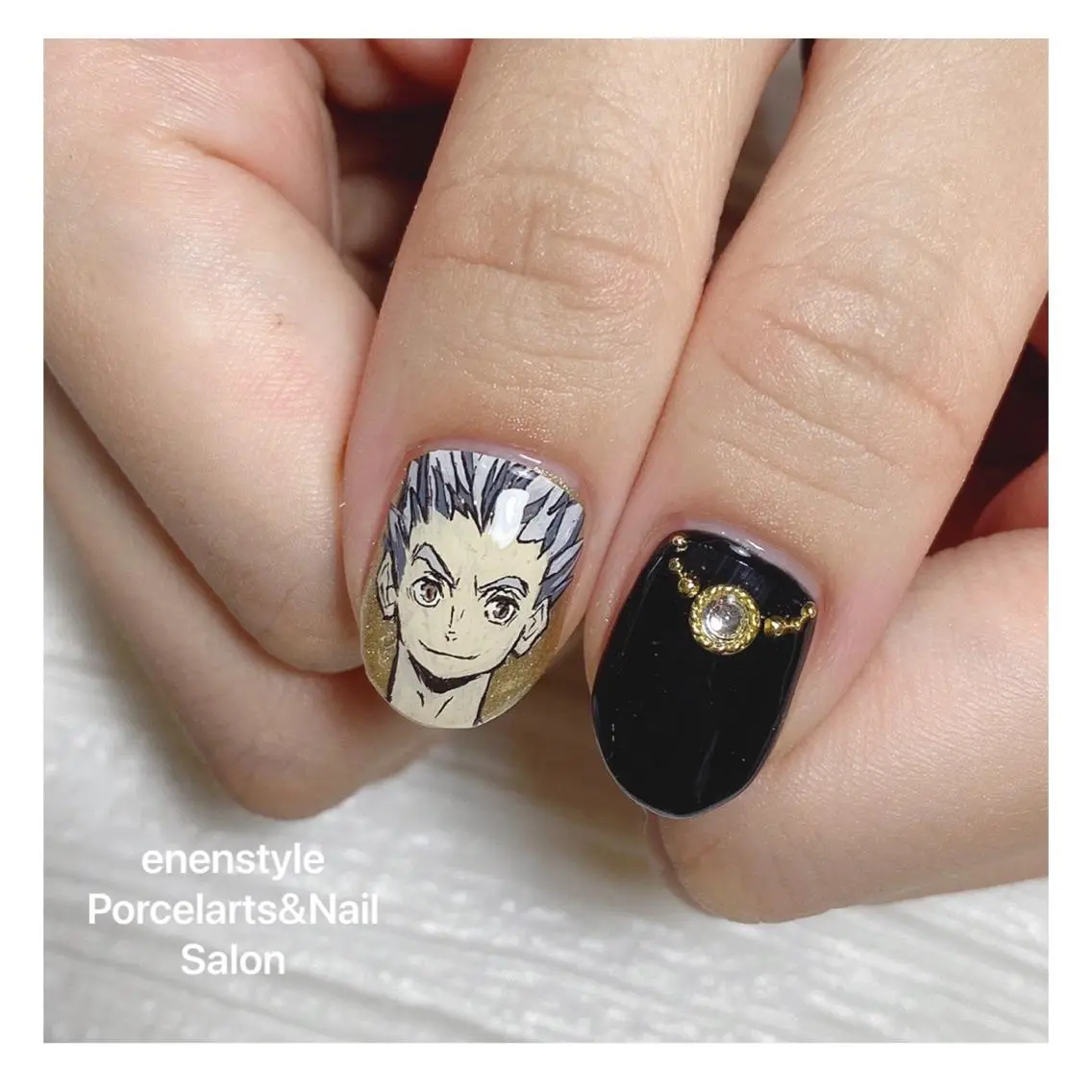 ミディアム ネイル 🐾enen style 🐾のネイルデザイン