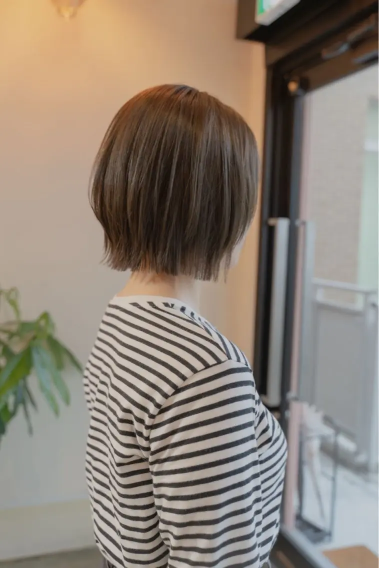 ショート カラー カット 割引中‼️縮毛矯正 船橋駅5分/鈴木杏美のヘアスタイル