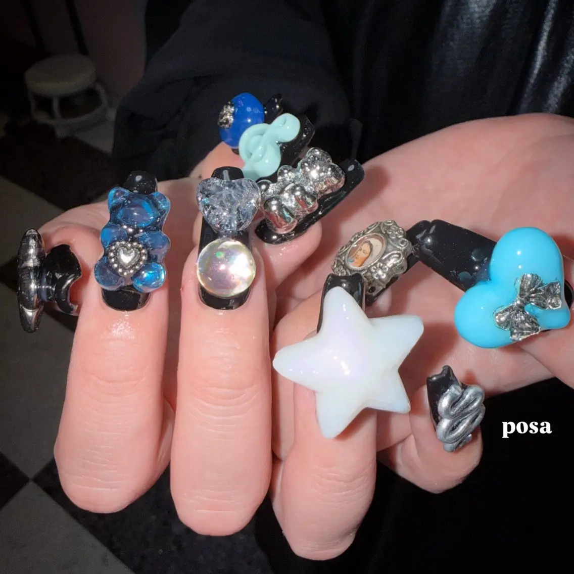 ネイル シンプルネイル ハンドネイル posa nail モエミのネイルデザイン