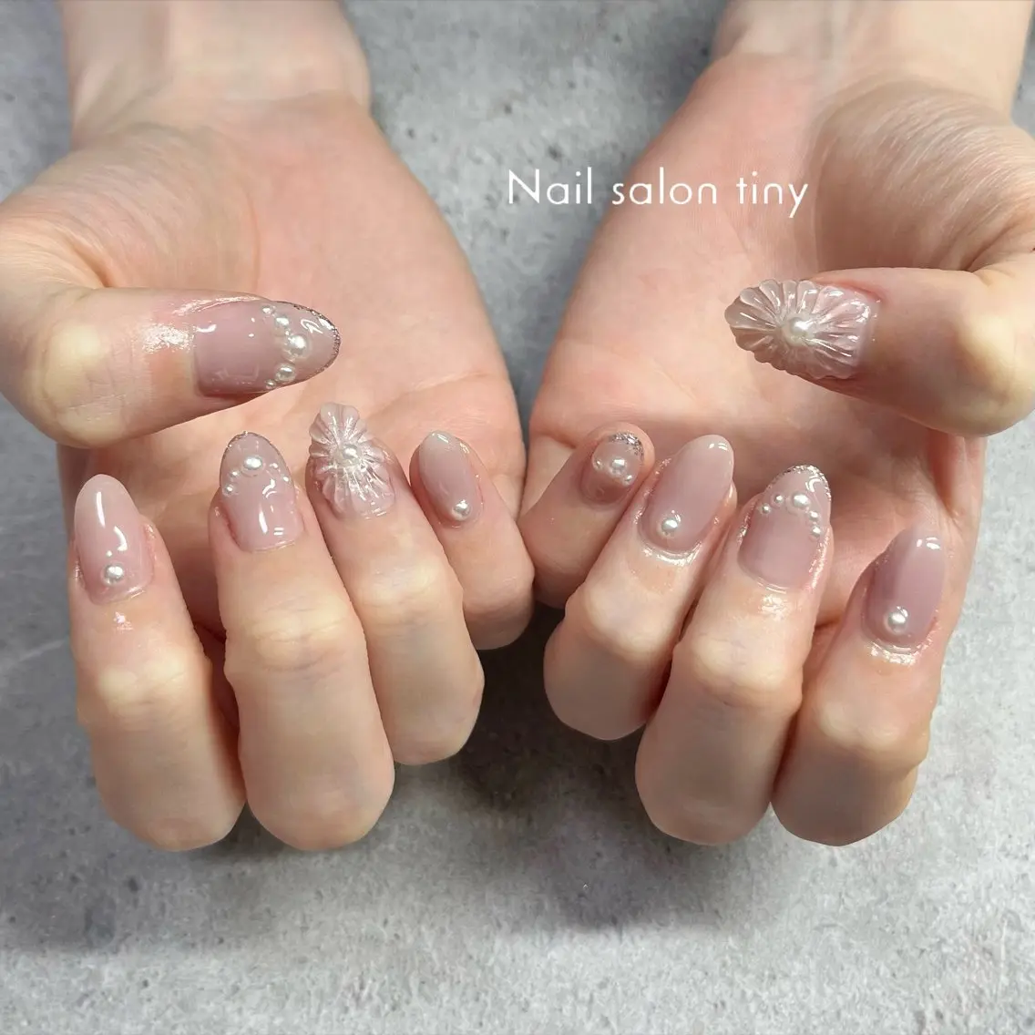 ネイル Nail salon tiny🩵のネイルデザイン