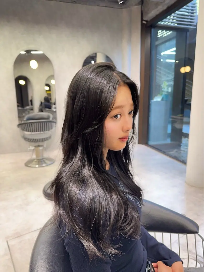 ロング カラー ヘアカラー トリートメント 🦋韓国ヘア /Kotoko🦋のヘアスタイル