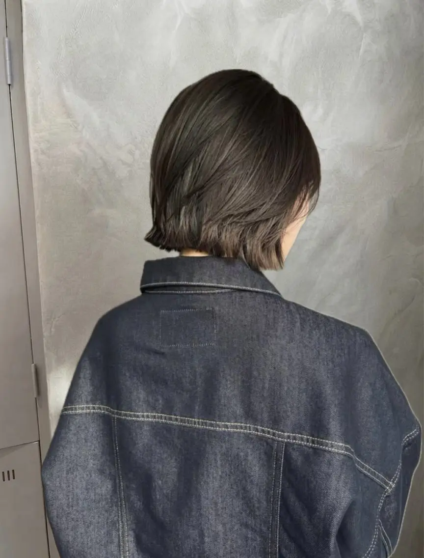 ミディアム ボブレイヤー ボブ レイヤーカット カット ヘアカラー 大久保 愛のヘアスタイル