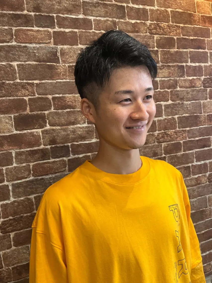 ショート カラー メンズ 久木原 ゆりのヘアスタイル