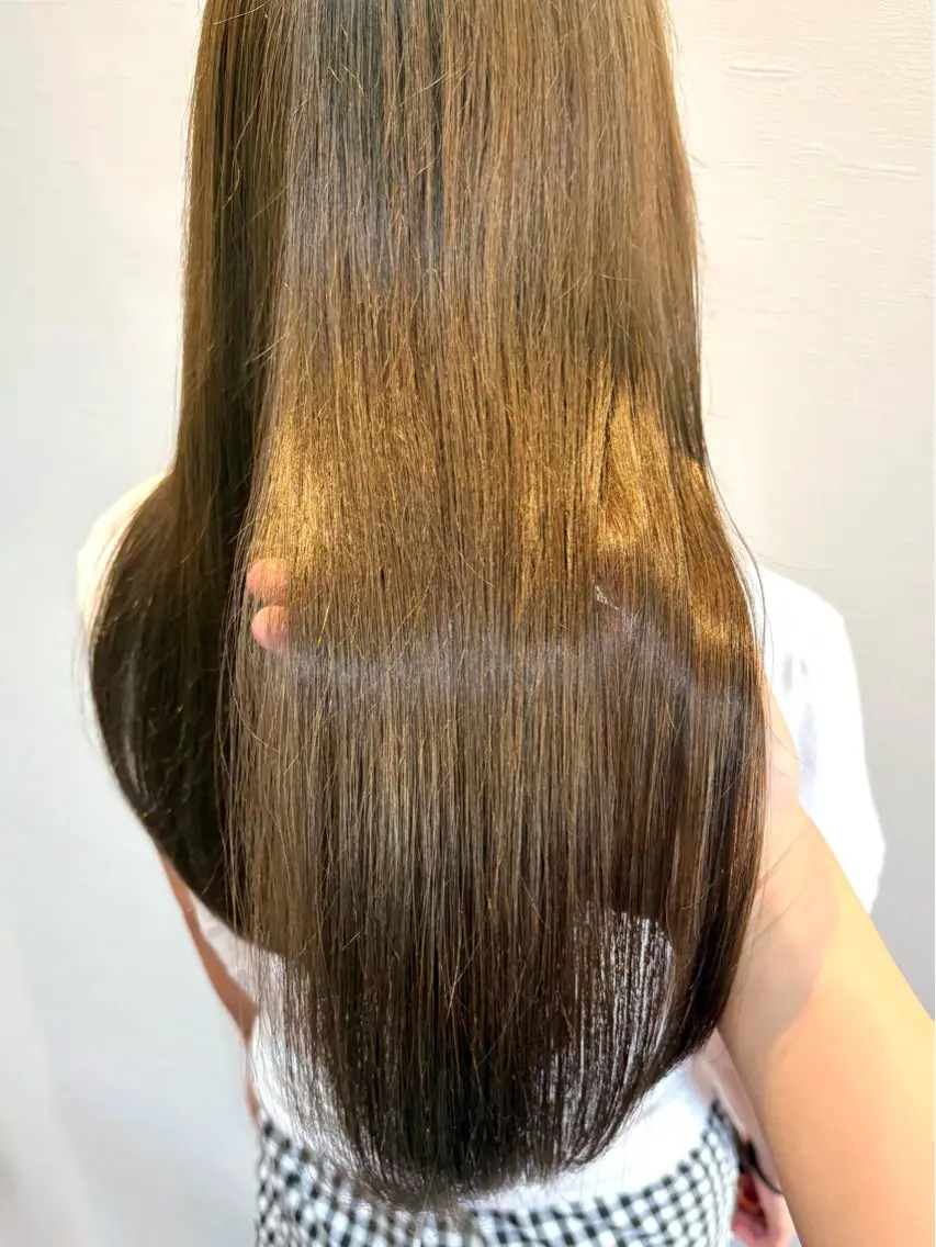 🌙 ブリーチなしWカラー＋トリートメントの写真