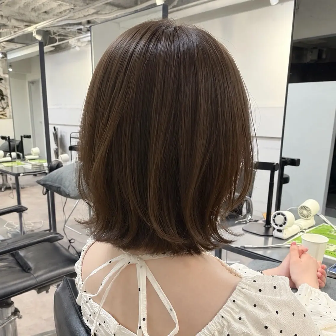 ミディアム カラー 顔周りレイヤー꙳⋆ ミディアム⌇SAKIのヘアスタイル