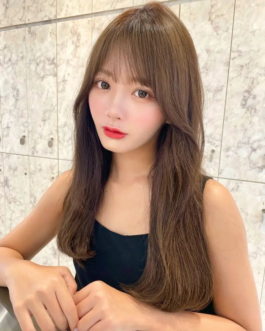 セミロング カラー ヘアカラー トリートメント 上品ヘア🤍顔周り/ レイヤー✨/林遼一郎のヘアスタイル