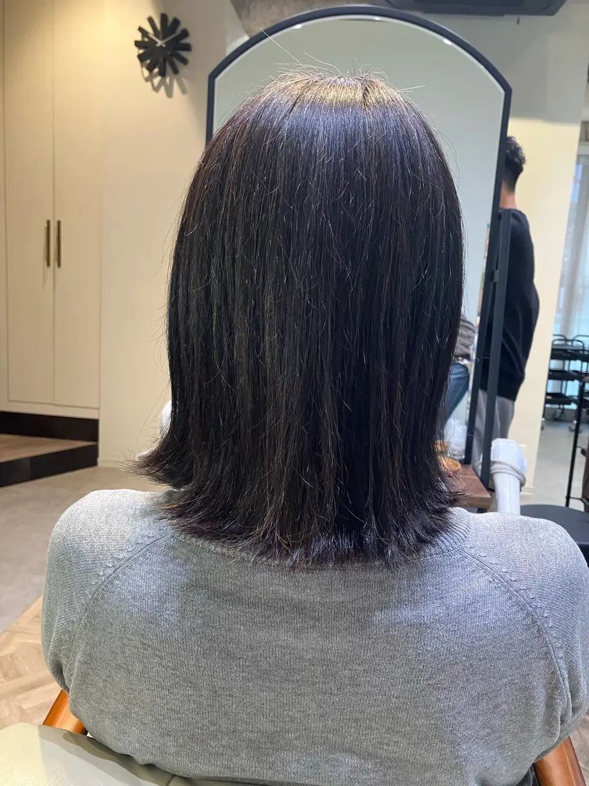 ミディアム 及川まき オリーブ グレージュカラー♪のヘアスタイル